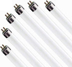 Circle (6 Pack F17T8/830 17W 24 Inch T8 Fluorescent Tube Light Bulb, 3000K Warm White, Medium Bi-Pin (G13) Base, 17 Watt T8 Light Bulbs
