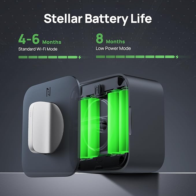 Anona Holo Wi-Fi Smart Lock with Keypad, Keyless Entry Deadbolt Door Lock with App Remote Control, AutoLock & Anomaly Detection, Non-Destructive Installation, Supports Alexa, Apple Home