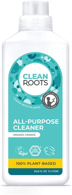 All-Purpose Cleaner – EcoGarantie Certified, 100% Plant-Based Formula, Made with Organic Ingredients, Scented with Organic Orange Essential Oil – 33.8 fl oz (1 L), Pack of 2
