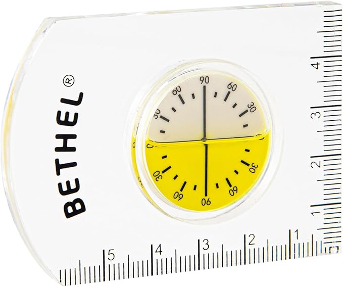 BETHEL Circular Bubble Level Bullseye Degree Marked Surface Round Spirit Levels Measuring Tool