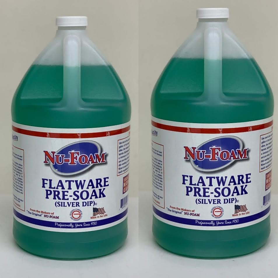 Nu-Foam Flatware Pre-Soak, Silver Dip 1 Gallon- Pack of 2 (2, Gallon)