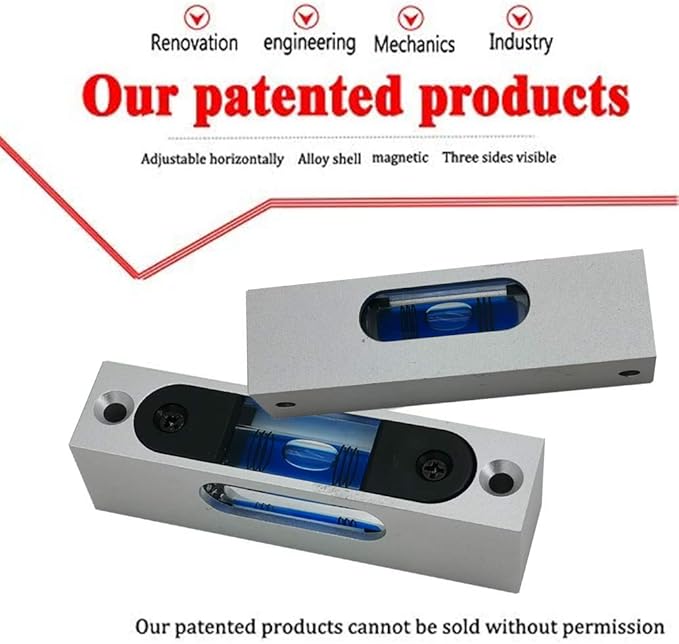 Aluminum Alloy High Precision Adjustable Level Instrument - Small, Light, Magnetic Bubble Square Level