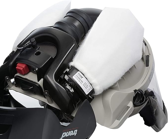 Trend Airshield Pro Full Air Circulating Face Shield w/ Ear Defenders - Complete Face and Hearing Protection Pack, AIR/PRO/D2