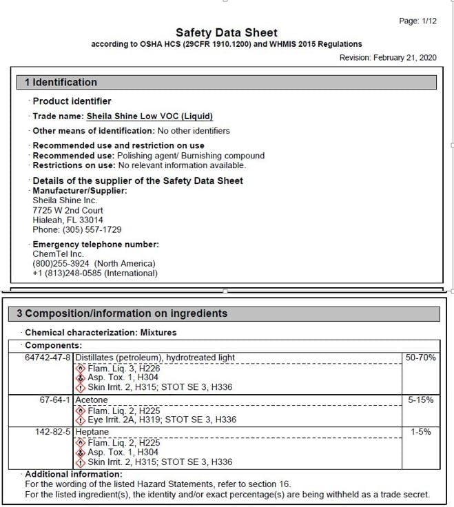 Sheila Shine 4 x 1 Gal. Can Low Voc Stainless Steel Cleaner and Polish, Protects Household Kitchen Surface, Removes Grease & Residue Marks, Stainless Steel Cleaner for Appliances, Fridge, Oven & Sinks