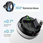 HOZO M-Cube02 Laser Level Tool with Vertical & Horizontal Green Line Lasers, 360° Rotating Base, Wall Mount Laser Level for Picture Hanging, Renovation & DIY, 5kg Level Stand, Rechargeable