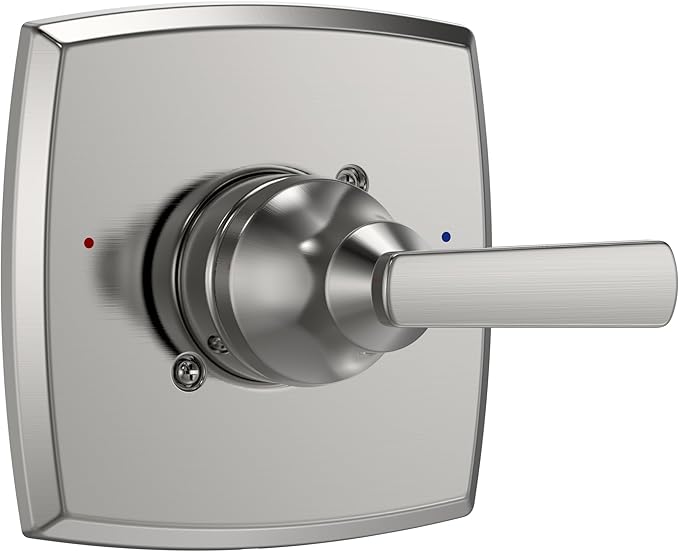 Replacement for D Faucet 14 Series Single-Function Shower Valve Trim Kit, Spot Resist Brushed Nickel Shower Trim Kit Shower Handle T14064-SRBN(Without Cartridge))