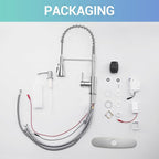 APPASO Touchless Kitchen Faucet, 3 Modes Smart Motion Sensor Kitchen Faucet with Pull Down Sprayer, Brushed Nickel Activated Faucet for Kitchen Sink with Soap Dispenser