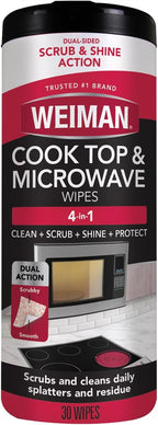 Weiman Cooktop & Microwave Cleaning Wipes - 30 Count