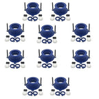 One N Done Toilet Flange Repair Kit – Complete Toilet Wax Ring Replacement Kit – Durable Waxless Toilet Ring – Includes Toilet Flange Bolts, Toilet Bowl Caps, and Toilet Flange Extension Kit (10 Pack)