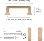 COTYKILEY 10 Pack 3 Inch(76mm) Champagne Bronze Cabinet Handles Champagne Kitchen Cabinet Pulls Cabinet Door Handles Kitchen Cabinet Hardware Cupboard Drawer Pulls Dresser Handles