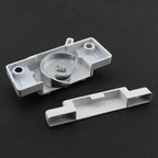 2PCS Cam Type Sash Lock Metal Crescent Lock White Sliding Window Lock with Screws Suitable for Vertical and Horizontal Sliding Window