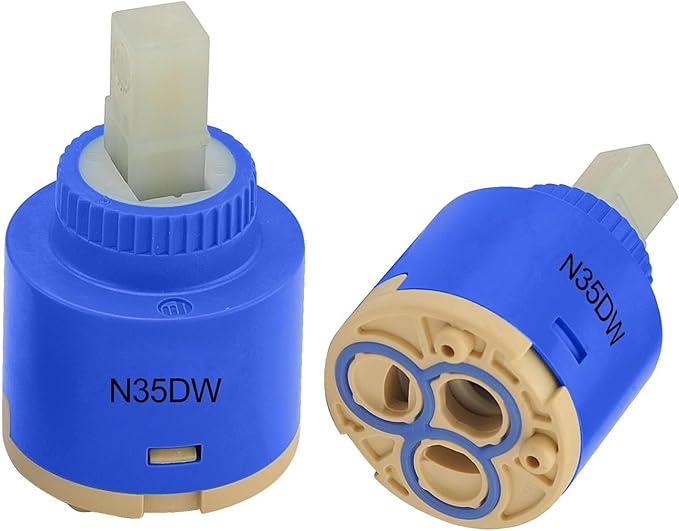 35mm Faucet Cartridge Certification Ceramic Tap Cartridge Mix Faucets Inner Cartridge Replacement for Single Lever Faucet, Monobloc Bathroom or Kitchen Mixer Faucets