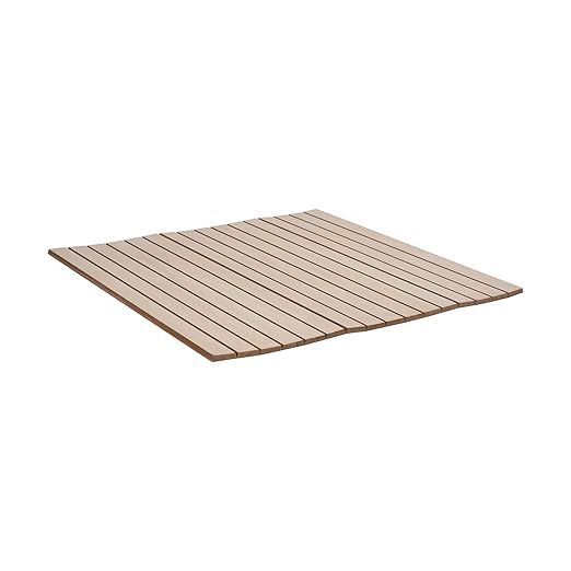 Outwater 4ft Wide x 8ft High x 5/32in Thick Unfinished Maple Veneer Decorative Wall Tambour Panel with 3/4in 30-Degree Groove Slats – Flexible and Customizable for Walls, Ceilings, and More