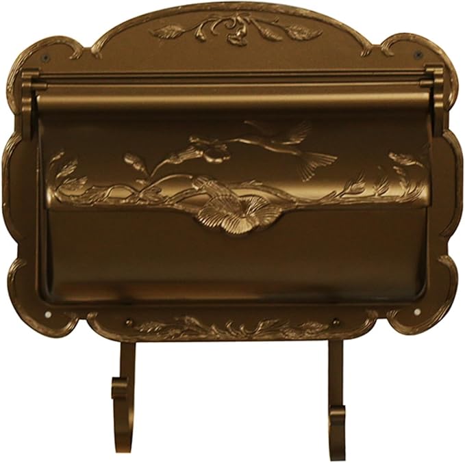 Special Lite Hummingbird Horizontal Wall Mount Mailbox - Bronze Aluminum Mailbox for Wall Mount - SHB-1004-HBZ