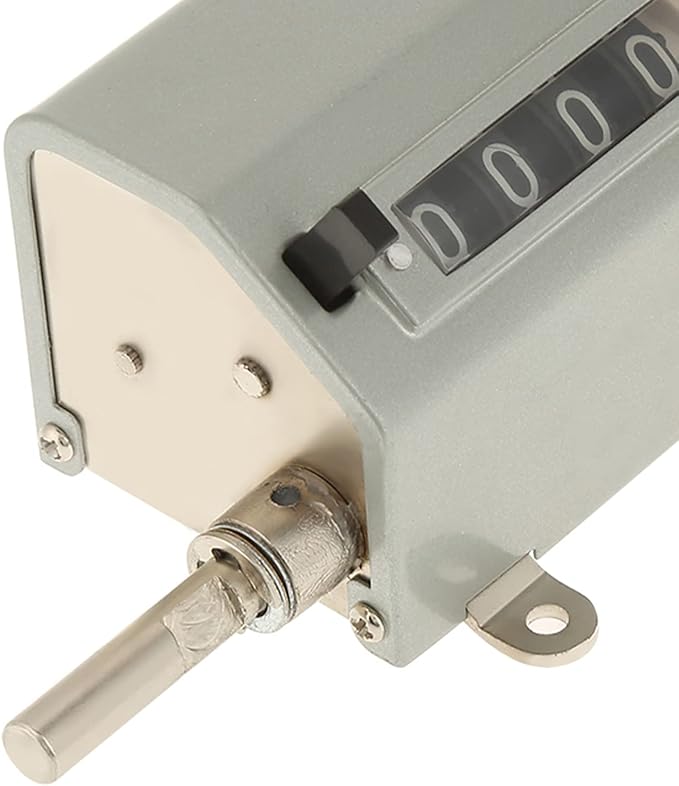 Length Counter with Rolling, Meter Counter Roller Measuring Wheel Metric Wheel 5 Digits Meter Counter 0 to 9999.9 Roller Type Counter for Length Measuring