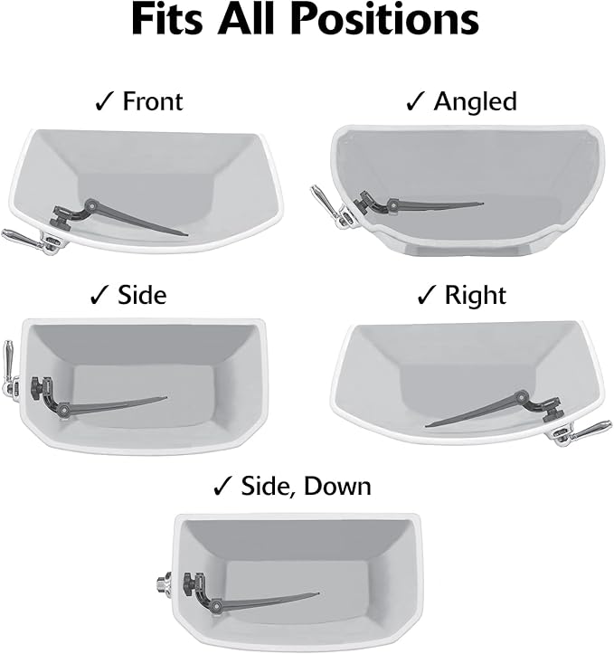 Korky 6081BP Strongarm Tank Lever Universal to Fit Front Angled Side Left and Right Mount Toilets, Oil-Rubbed Bronze, Faucet Style