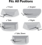 Korky Strong Arm Metal Toilet Handle and Lever - Universal to Fit Front, Angled, Side, Left, and Right Mount Toilets - Brushed Nickel, Faucet Style, 6071BP