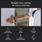 Level Lock+ WiFi Deadbolt Smart Lock - World's Smallest Smart Lock Plus Apple Home Key - Lock/Unlock Anywhere - Level App for iOS & Android - Works with Alexa, Apple & Google Home (Satin Nickel)