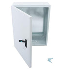 16 x 8 x 20 NEMA 4X Electrical Junction Box - Premium Steel Enclosure for Industrial Controls - Heavy Duty Outdoor Metal Cabinet with Dual-Key Lock - Fits Wiring, Connectors and Panels