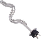 DERNORD 240V 5500W Tri-clamp Ripple Heating Element Stainless Steel Immersion Water Heater with 3-Wire Electrical Locking Plug (2 Inch Tri clamp)