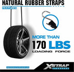 XSTRAP STANDARD 20 Pack 31'' Adjustable Natural Rubber Tarp Straps, EPDM Bungee Cords with Metal S Hooks, Ideal for Securing Tarps, Canvases, Motorcycle, and Cargo