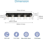 5 Light Bathroom Vanity Lights, Bathroom Lighting Fixtures over Mirror with Clear Glass Shades, Black Vanity Light For Bathoom, Modern Wall Sconces Vanity Lighting Fixture for Bathroom Hallway