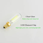 E12 Green Light Bulb Colored Chandelier Light Bulbs, 4W 40 Watt Equivalent Dimmable Green Candelabra Light Bulbs, 6 Pack