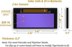 Auto Darkening HD Welding Lens, 2" x 4.25" True Color Welding Filter Lens, with 2pcs Replacement Outside Clear Lens Cover for Welding Helmet, Shade 3/11