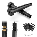 CKE 20 Pack Black Invisible Cable Railing Kits, 3/16" Black Stainless Steel Invisible Receiver and Swage Tensioner Stud End for 2x2 4x4 Wood Metal Post Deck Stairs, Cable Railing Hardware, BCR31