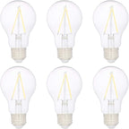 Amazon Basics A19 LED Light Bulbs 40 Watt Equivalent, Daylight White(5000K), Energy Efficient 3.5W, Non-Dimmable, 10,000 Hour Lifetime, 6 Count (Pack of 1)