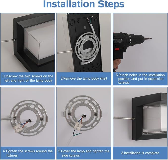 Outdoor Wall Lights 2Pack LED 3 Color Outdoor Light Fixture Wall Mount Exterior Lights 2100Lm IP65 Exterior Wall Sconce，Rustproof Sconce with Double Shade, Matte Black Light for Porch