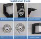 Outdoor Wall Lights 2Pack LED 3 Color Outdoor Light Fixture Wall Mount Exterior Lights 2100Lm IP65 Exterior Wall Sconce，Rustproof Sconce with Double Shade, Matte Black Light for Porch