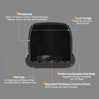 Ezprotekt 24 Pcs Round Silicone Chair Leg Floor Protectors with Felt, Floor Protectors for Chair, Felt Furniture Pads, Chair Leg Caps Cover, Bar Stool Leg Floor Protectors (L Fit: 1.1" - 1.3", Black)