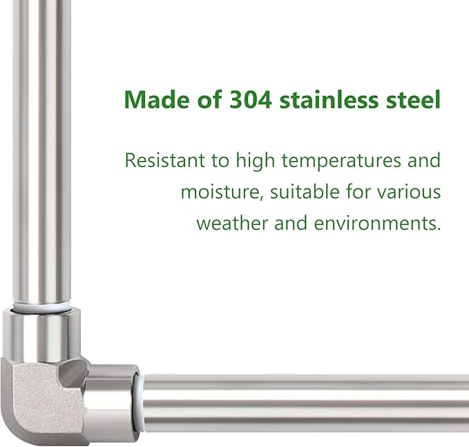 TAISHER 4PCS Stainless Steel Pipe Fittings, 1/2" NPT x 1/2" NPT Male Threaded, 4" Length Nipple Cast Pipe