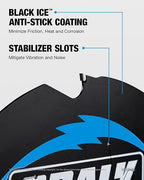 CRALY 7-1/4 Inch 4 Teeth Hardie Fiber Cement Circular Saw Blade, 5/8 Inch Arbor, Polycrystalline Diamond Tipped (PCD), Thin Kerf, Black Ice™ Coating, for Laminate Flooring(C0704FC)