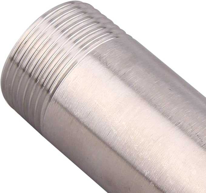 1" X 1" NPT Male Nipple Stainless Steel 304 Cast Pipe Coupling Fitting 4" Length