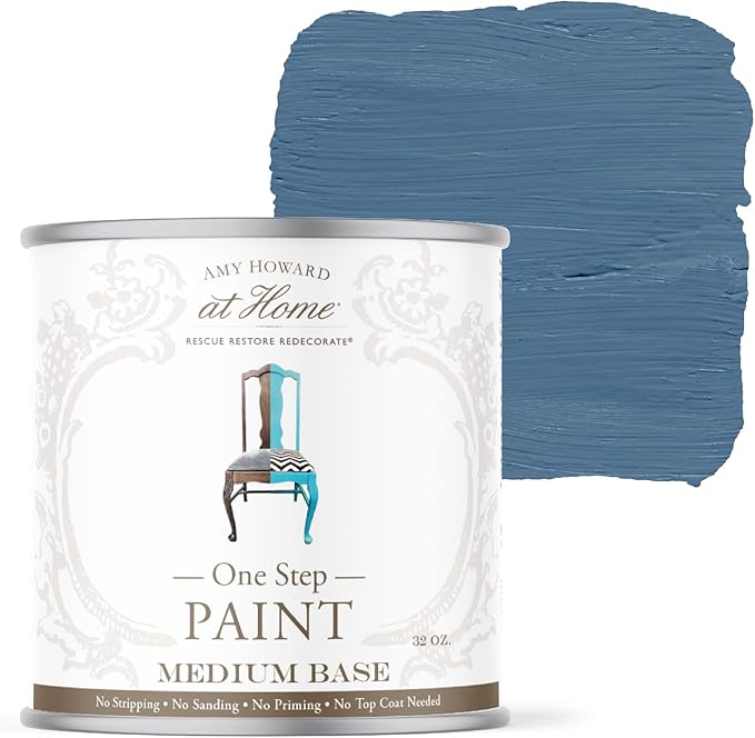 AMY HOWARD AT HOME Chalk-Based One Step Paint for Furniture, Cabinetry, Decor, Finish, and More | No Stripping, Sanding, or Priming | Medium Base | 16 Ounce | Mai Dragon