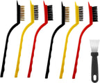 Crevice Cleaning Brush, Crevice Cleaning Brushes for Household Use, Hard Bristle Crevice Cleaning Brush, for Kitchen, Faucets, Grout, Bathroom, Corners (Multicolored, 7 Pack)