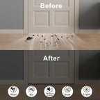 Weather Stripping Door Seal Strip, Adhesive Foam Insulation Tape for Doors and Windows, High Density Weather Stripping for Door Frame, SoundProof Weatherproof Dustproof(2 in x 1/4 in x 13Ft