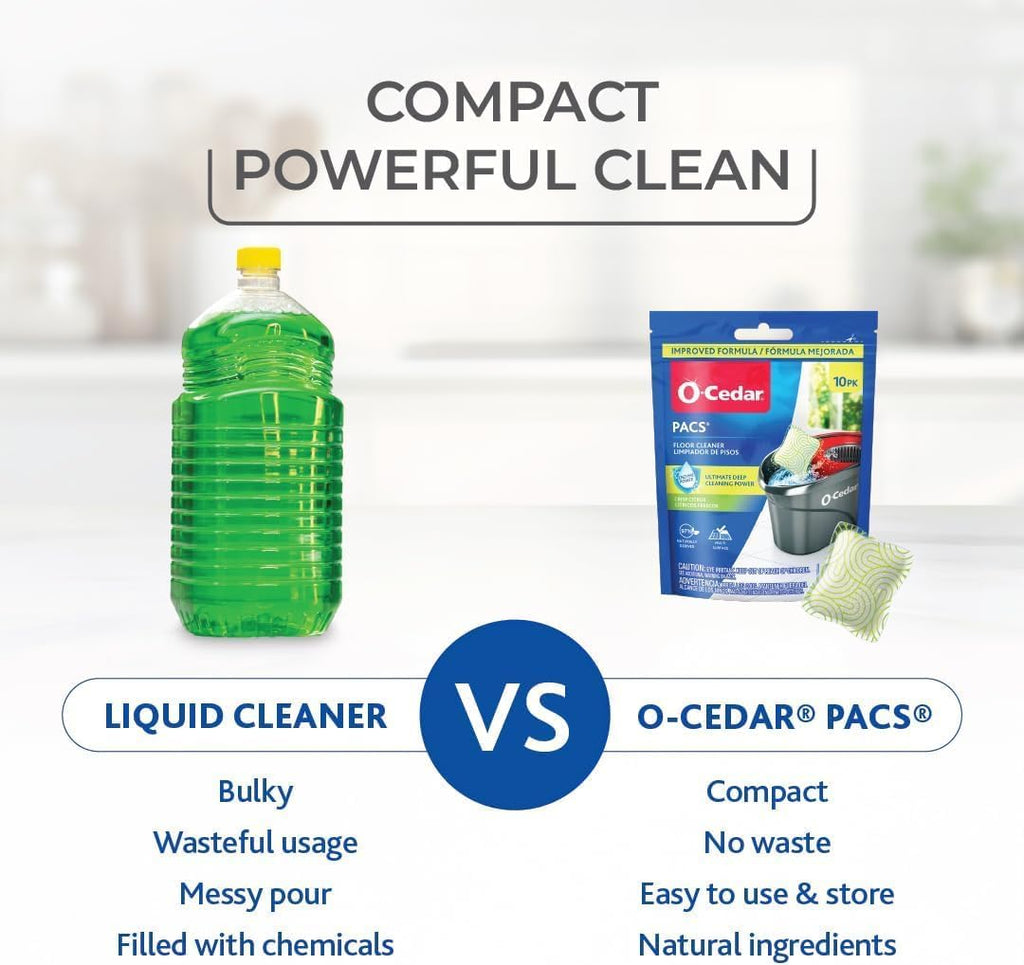 O-Cedar Floor Cleaning 30ct Pacs Citrus Scent 10ct (3-Packs)