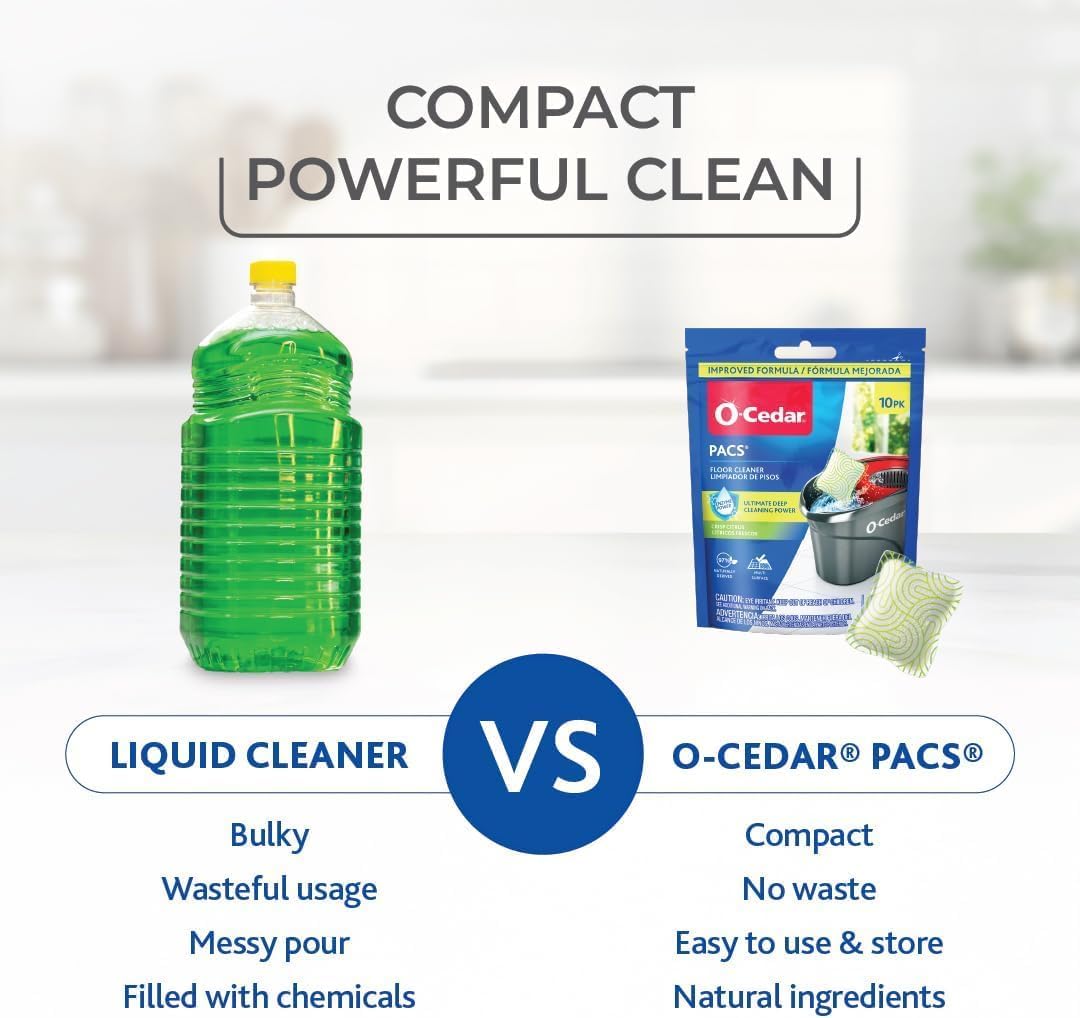O-Cedar Floor Cleaning 30ct Pacs Citrus Scent 10ct (3-Packs)