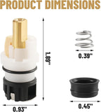 2 Pack RP25513 Faucet Stem Replacement for Delta Two Handle Faucet Repair Kit, Premium Faucet Cartridge Parts with RP4993 Rubber Seat and Spring