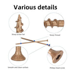Deck Screws #10 x 5’’, T25 Star Torx Drive Flat Head Wood Screws, Brown, 5lb