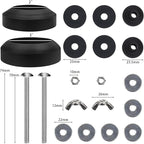 Universal Toilet Tank to Bowl Gaskets Kit, 2PCS 2.75‘’ Heavy Duty Toilet Tank Bolts Replacement, Fits Most 2-Inch and 3-Inch Leak Resistance Toilet Flush Valve Opening