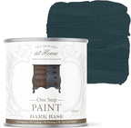 AMY HOWARD AT HOME Chalk-Based One Step Paint for Furniture, Cabinetry, Decor, Finish, and More | No Stripping, Sanding, or Priming | Dark Base | 32 Ounce | Brooks Grey