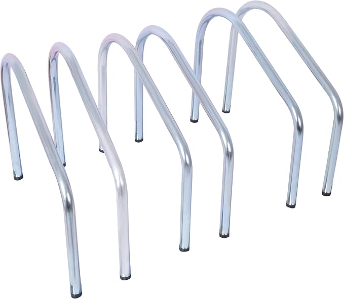 Bike Floor Stand for Indoor Garage Outdoor Parking 22”-28" Wheel Tire Width up to 2.15" Bikes Storage Rack with Mounting Holes for Floor or Wall Mount for 3 Bicycles