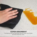 SINLAND Microfiber Dish Cloth for Wshing Dishes Dish Washing Rags Best Kitchen Washcloth Cleaning Cloths Poly Scour Side 12inchx12inch 5 Color Assorted 10 Pack