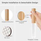 Montford Wall Sconces Set of Two Battery Operated, Motion Sensor Night Light Magnetic Wall Light Rechargeable Wall Sconce, Peel and Stick Sconce Lights for Hallway