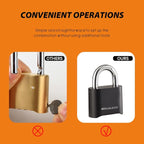 Outdoor Combination Lock, Heavy Duty Weatherproof Pad Locks with Code, Resettable Padlock Combination for Sheds Fence, Gate Hasps, Storage Unit