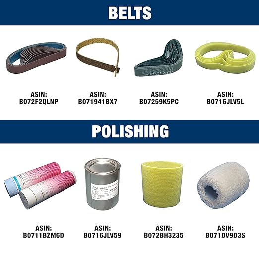 CS Unitec | PTX ECO Smart | Linear Finishing System. Surface Finishing on Stainless Steel, Aluminum, & Metals. Anti-Vibration Handle, Variable Speeds, High Torque, 7.25 Lbs - Made in Germany